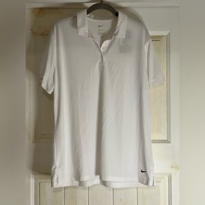 Nike Women’s Dri-Fit White Polo Shirt